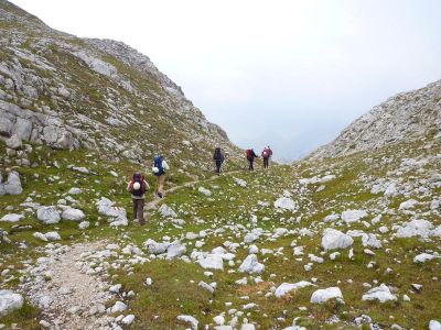016-Bergwanderung ueber die Fanes-Hochflaeche